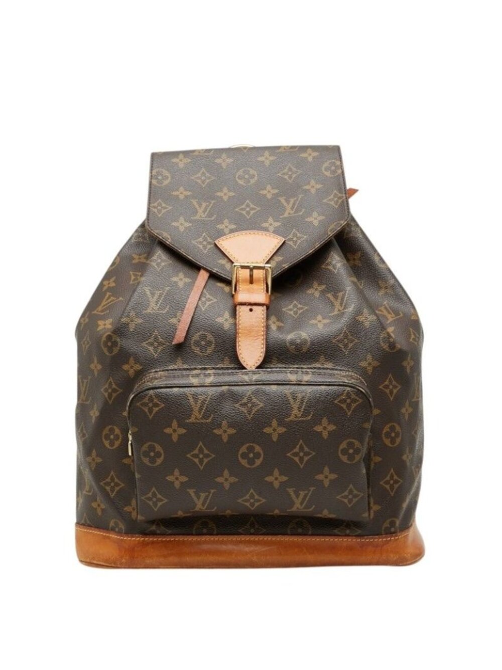 Louis Vuitton Monogram Montsouris GM Backpack Brown Leather